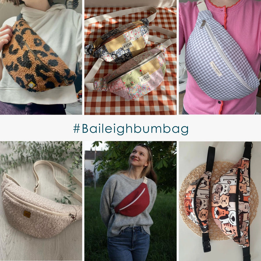 Small and Large Baileigh Bumbag Digital Pattern