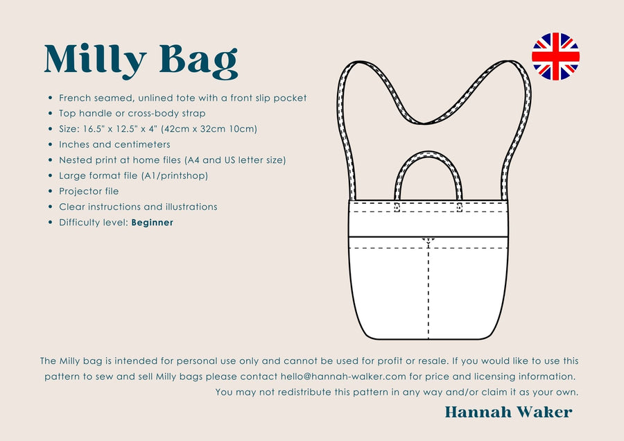 Milly Bag Sewing Pattern
